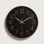 horloge murale moderne rose blanche noire bleue quartz aiguille unique minimaliste salon
