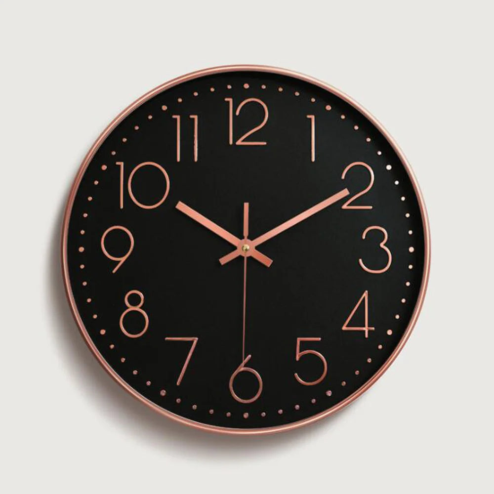 horloge murale moderne rose blanche noire bleue quartz aiguille unique minimaliste salon