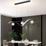 suspension lumineuse moderne or noir blanc sphères translucides élégant led chambre salon