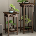 meuble rangement plantes marron foncé structure ajourée moderne sans fixation multiple tailles incluses