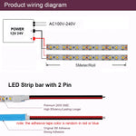 ruban led 120 diodes 5m 10m 12v 24v adhésif moderne chambre cuisine éclairage déco
