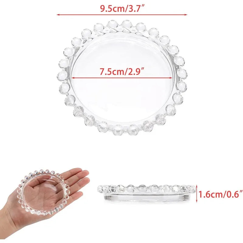 support bougie transparent relief bord classique acrylique durable événementiel mariageDecorationTableChic