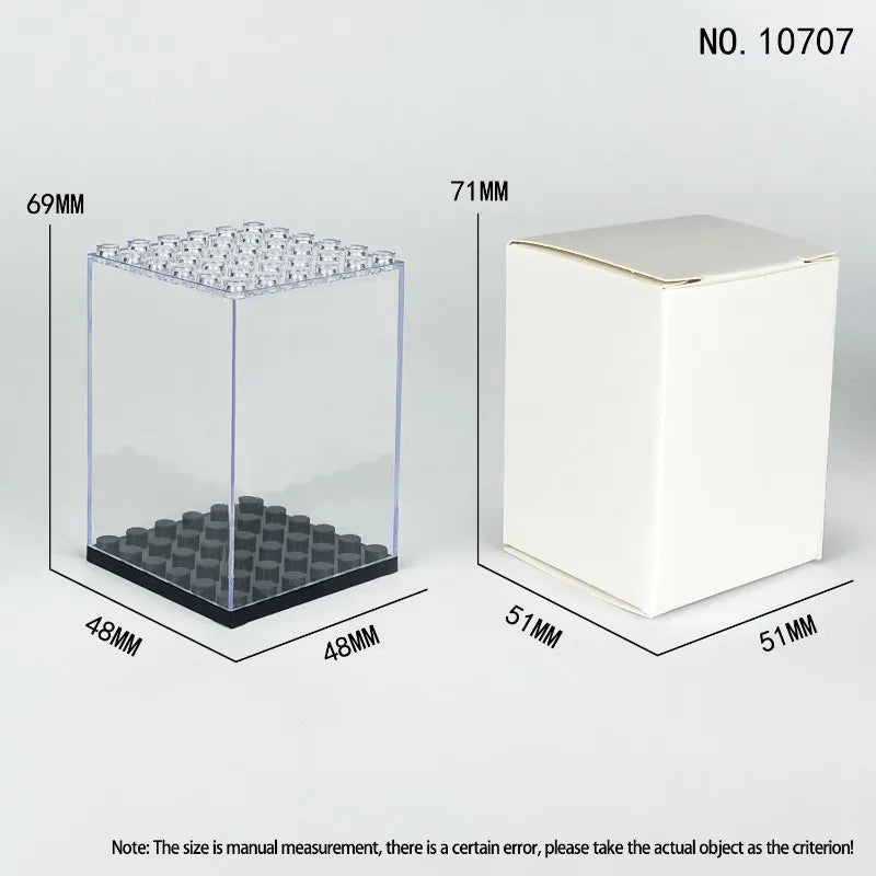 présentoir transparent acrylique boîte rangement figurines lego moderne minimaliste pâques fêtes mariage fiançailles