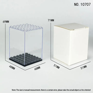 présentoir transparent acrylique boîte rangement figurines lego moderne minimaliste pâques fêtes mariage fiançailles