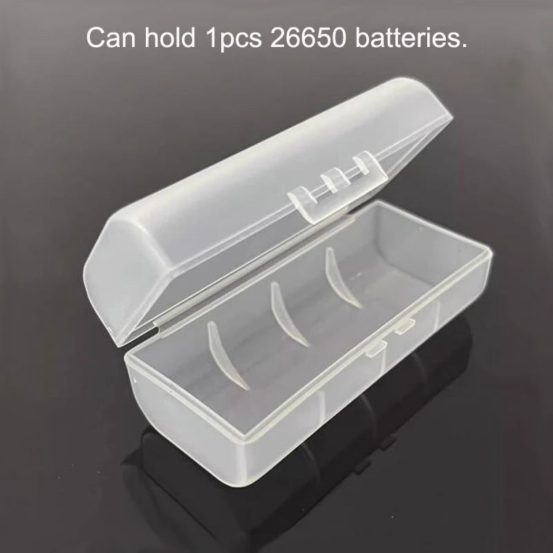 boîtes rangement batteries transparentes clips pratique 26650 piles stockage organisation électriques