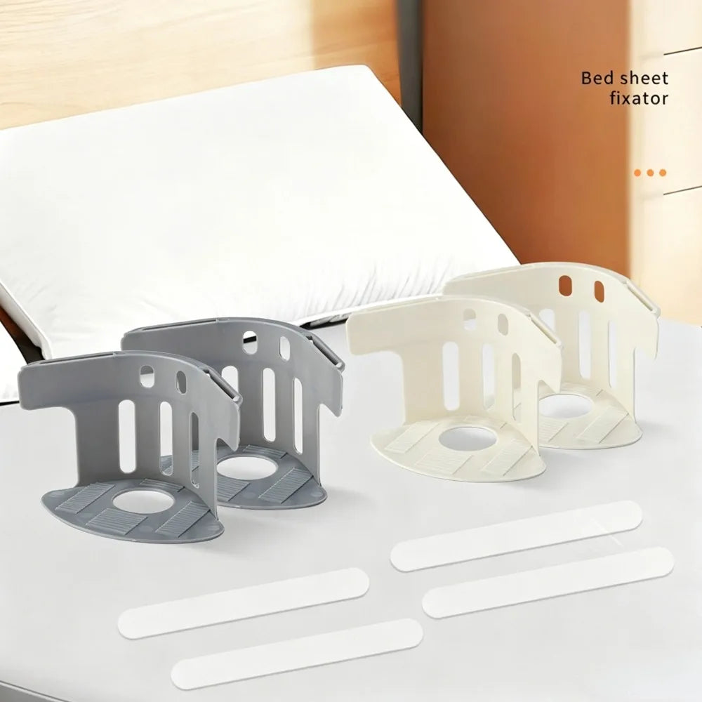 fixateurs draps adhésifs réutilisables blanc gris modernes bandes adhésives chambre lit