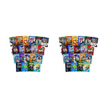 pochettes zippées multicolores imprimées graphiques 6x8cm opaques modernes respectueux environnement 100pcs