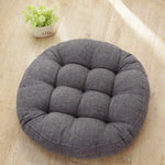 coussin rond solide moderne couleur rose vert bleu marron orange gris 55cm 47cm 42cm
