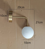 Lampe murale moderne or abat jour conique éclairage quotidien led minimaliste