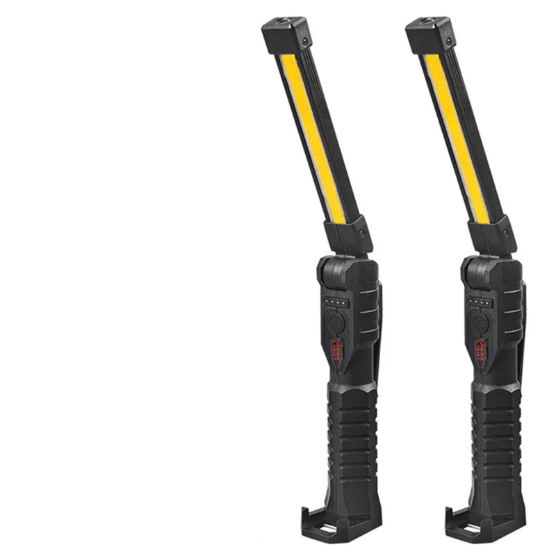 lampe travail multifonction rechargeable usb modes lumière blanche rouge jaune sécurité