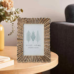 Cadre photo blanc moderne avec photo de mariage