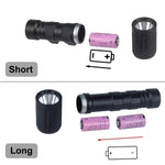 lampe torche led noire dorée texturée moderne 1300 lumens picatinny clip robuste
