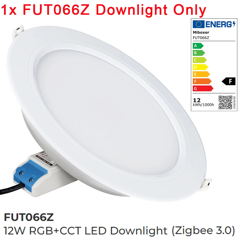 downlight led 6w 12w rgb cct blanc mat moderne clips zigbee 3.0 certifié ccc