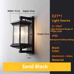 lampe murale classique marron foncé texture mat grille protection ampoule éclairage quotidien flux lumineux
