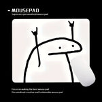 tapis souris caoutchouc blanc rock on minimaliste enfant voyage 18x22cm 20x25cm 25x29cm 25x35cm
