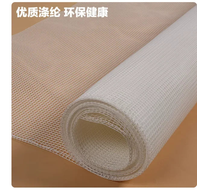 toile protection coton blanc beige maille fine moderne diy tapis brodé scénique 100x150cm