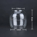 verres vin transparents moderne abat jour circulaire lisses opaques set