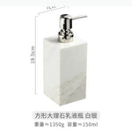 distributeur savon liquide marbre moderne noir blanc gris élégant salle bain