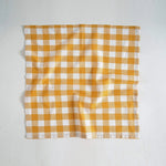 serviettes table orange blanches carreaux classiques pack 12 24 cm45cm