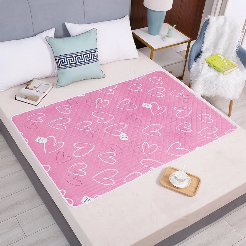 couverture lit bébé 50x70 cm coton écologique coeurs blancs moderne roseclair absorbante lavable