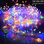 guirlande lumineuse solaire multicolore 100 led 3m moderne jardin fêtes mariage noël