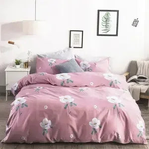 ensemble literie moderne noir blanc motif géométrique housse couette oreillers polyester