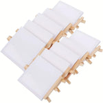 toiles peinture chevalets bois blanc miniatures artistiques set set 12 decoration mariage