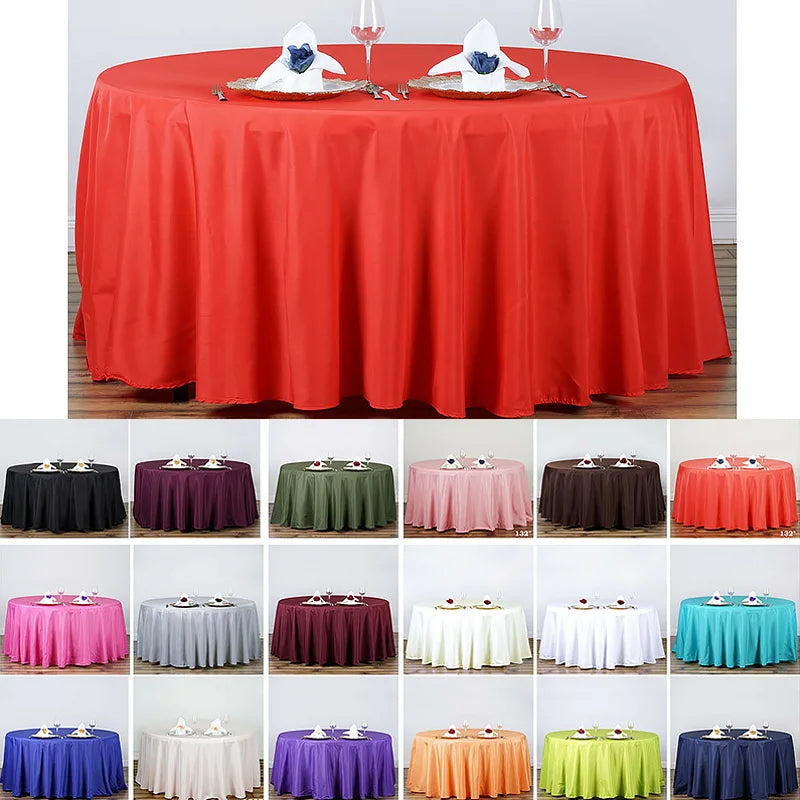 nappe table rouge noire bleu violet jaune beige blanche verte satinée moderne opaque réutilisable