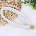 corde rideau tressée moderne bois vert gris blanc jaune beige 50cm