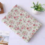tissu toile imprimé floral violet rose vert orange rouge tissu coton lin résistant bricolage
