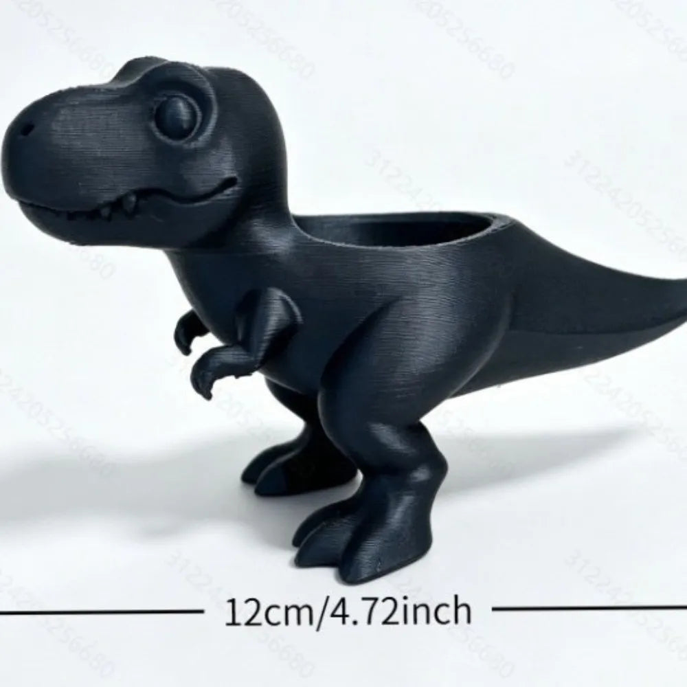 pots succulentes forme dinosaure contemporain noir blanc beige mignon plastique decoration