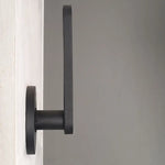 lampe murale moderne noir mat ip65 led minimaliste aluminium hydrofuge