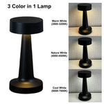 lampe table rechargeable or argent moderne minimaliste lisse brillante chambre