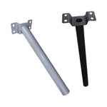 support lampe poteau rue lumineux fixe plaque métal gris moderne