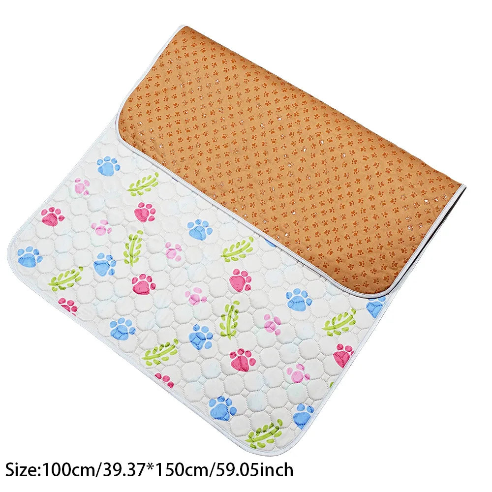 tapis absorbant imperméable chien chat motif pattes coeur lavable antidérapant intérieur moderne bleu