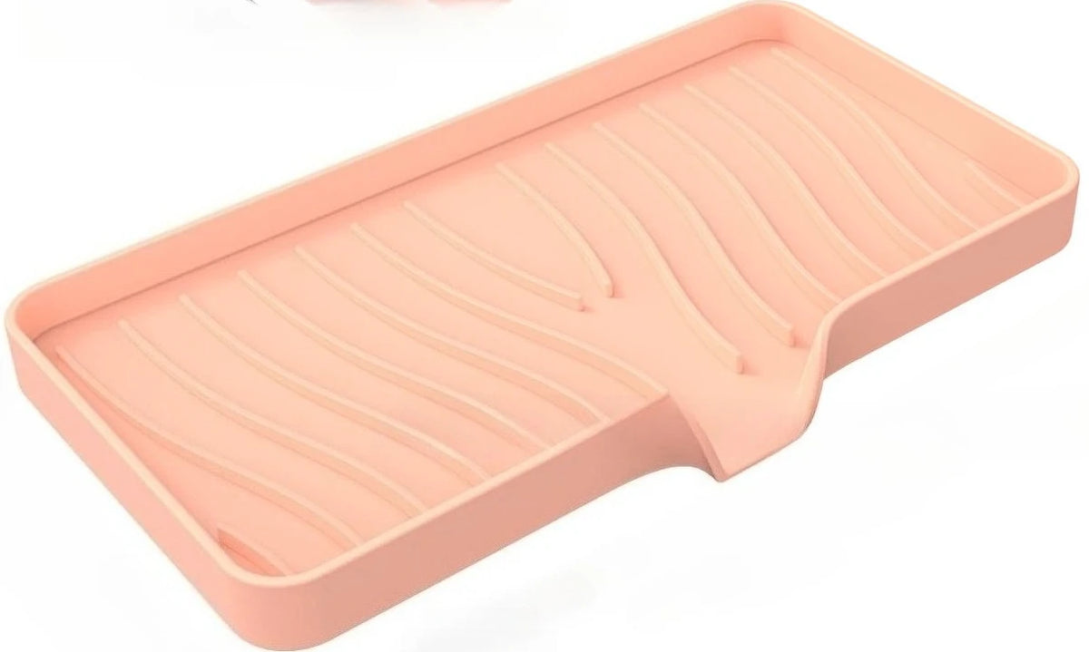 support savon silicone rayures ondulées moderne adhésif sans perçage vert gris rose blanc noir
