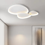 plafonnier led moderne blanc rond lumineux intérieur salon chambre salle manger