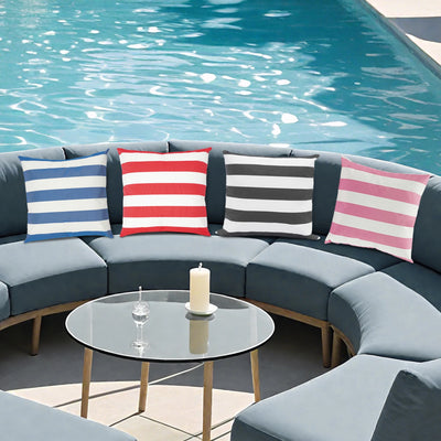 Coussin de canapé imperméable noir pour salon de jardin