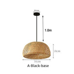 suspension lumineuse bambou tissé naturel moderne rustique 36cm 26cm 30cm echangible e27