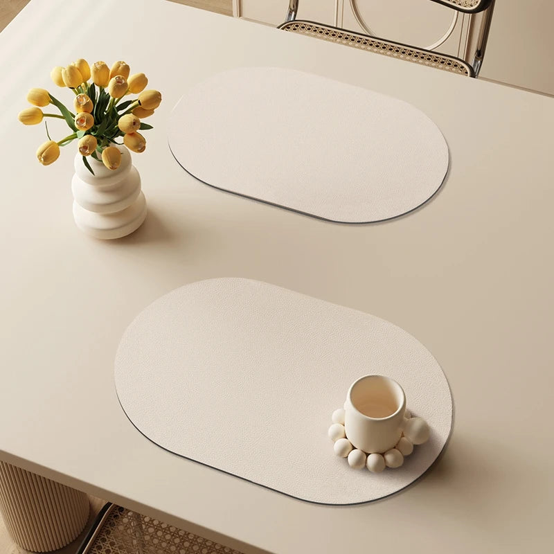 tapis table moderne motif géométrique motif alimentaire vert pastel grisclair