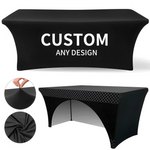 housses table pliante noires modernes imperméables polyester 4ft 6ft 8ft