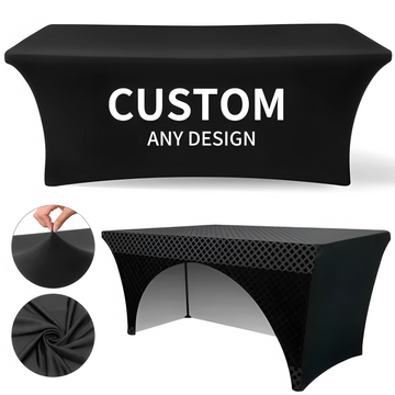 housses table pliante noires modernes imperméables polyester 4ft 6ft 8ft