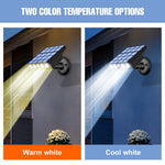 lampe murale solaire led noir panneaux solaires bleus lentilles transparentes moderne ip65