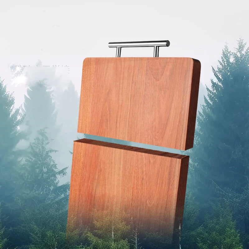 planches découper bois marron grain lisse moderne rustique anti moisissure poignée métallique couteau concombre