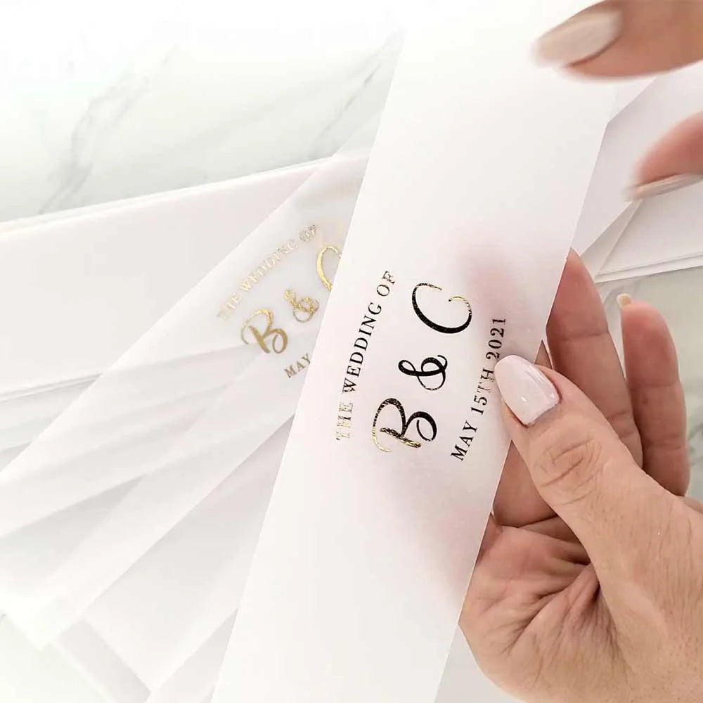 étiquettes mariage adhésives fleurs dorées textes classiques blanc or 50 75 100 unités