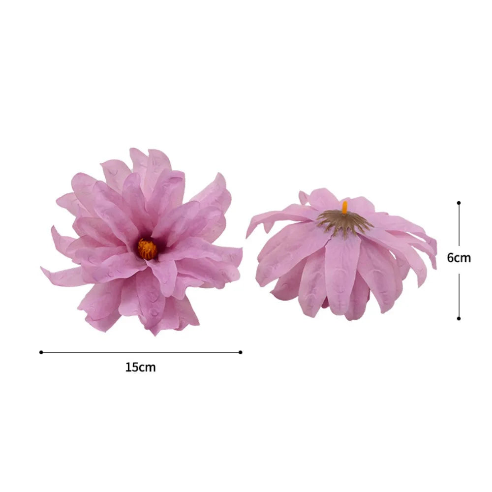 fleurs artificielles rouge bleu beige blanc orange rose violet modernes décoration intérieure boîte 15cm