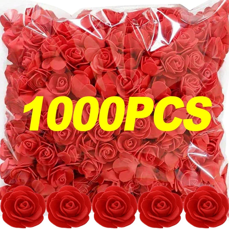 fleurs artificielles roses rouges violets blanches decoration maison anniversaire baby shower