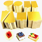 supports desserts dorés modernes kit décoration pâtisseries fêtes cupcakes gâteaux bases paper dorées