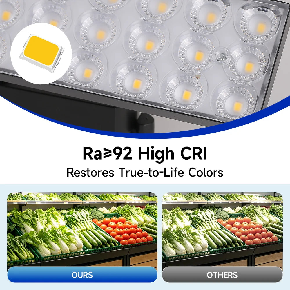 projecteurs led spot noir moderne 50w 60w rail super lumineux