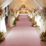 tapis sol blanc rose vert bleu moderne mariage activité église jardin